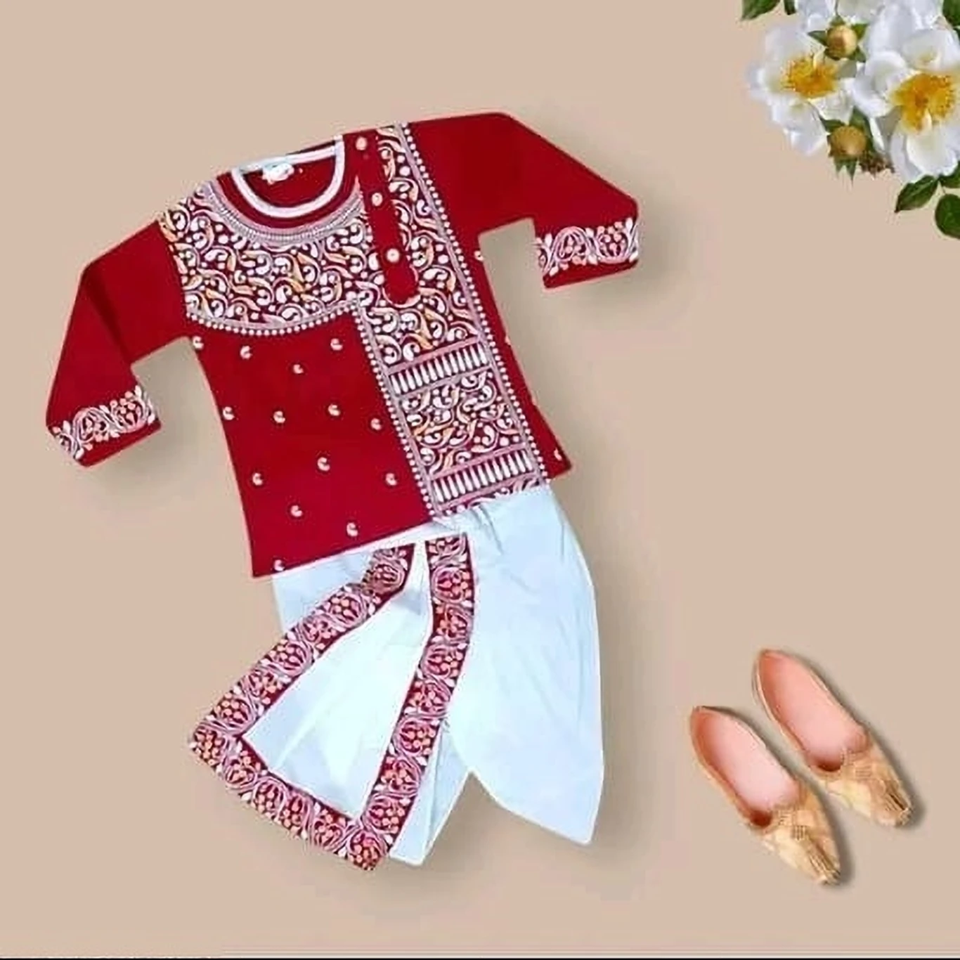 Ashtami Poshak for Boys (Kurta Set)