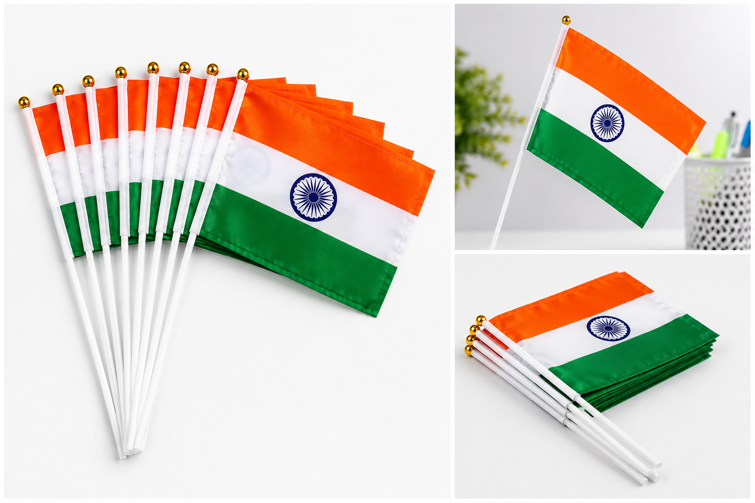 Independence Day Hand Flags (Set of 10)