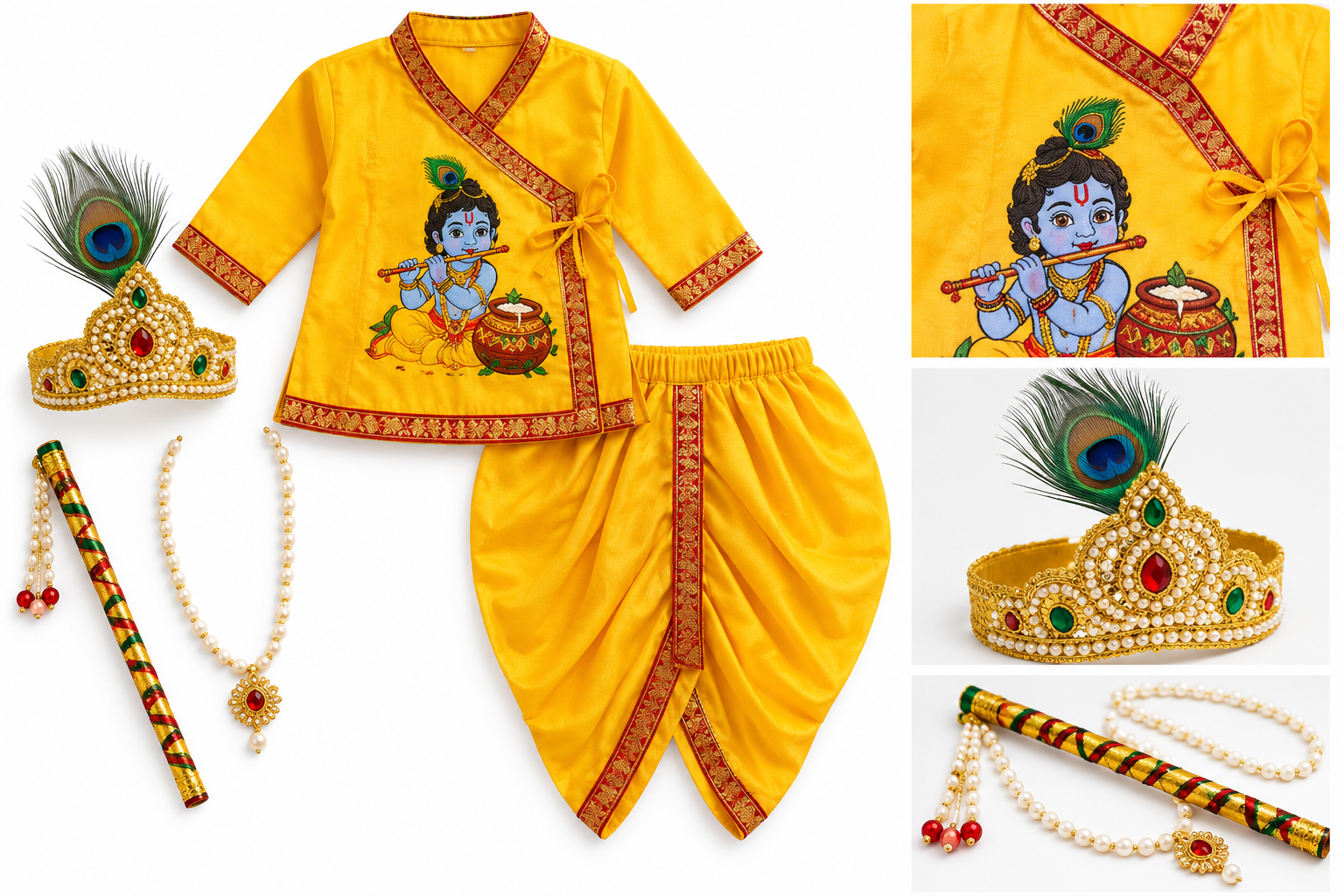 Kanha Dress for Kids (Complete Set)